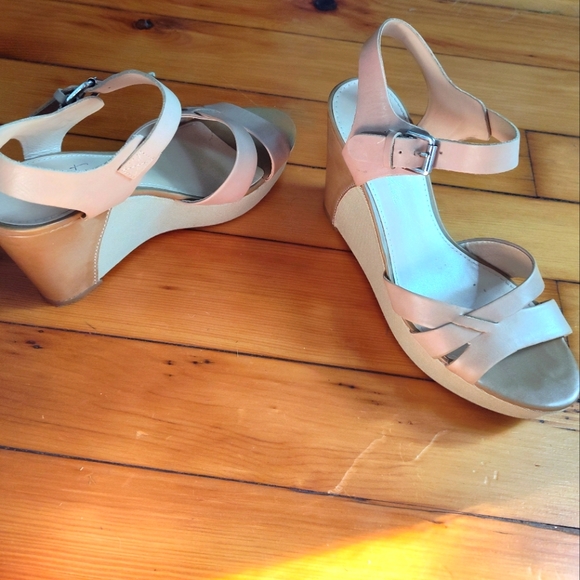 Marc Fisher Hello wedge sandal in neutral brown - Picture 1 of 6